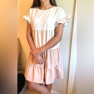 Summer Dress ruffle tricolor